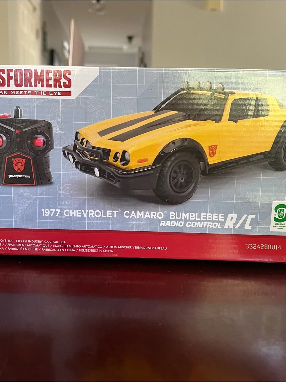Yellow Bumblebee-Themed Remote Control Camaro Car